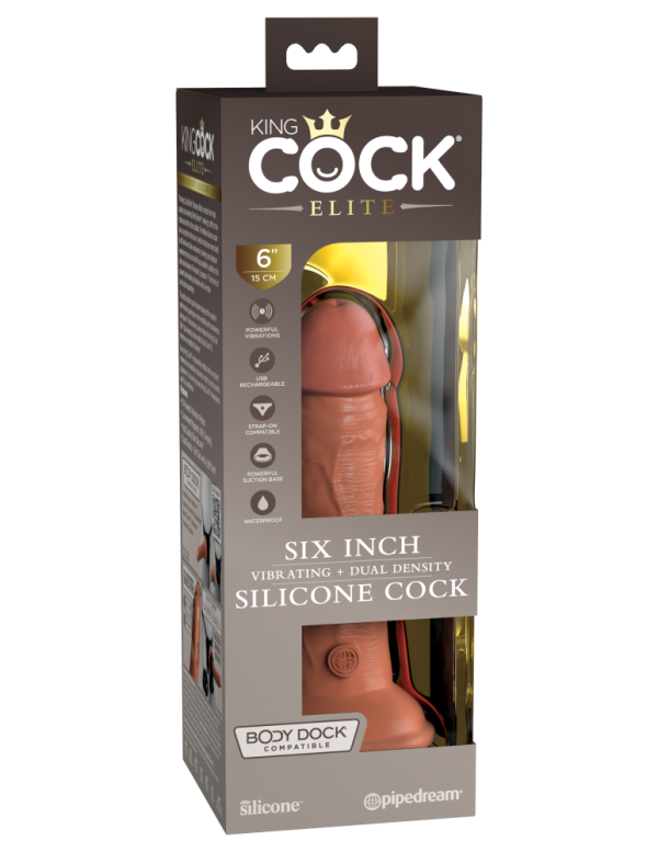 6" Dual Density Vibrating Silicone Cock  Tan ViPstore.hu - Erotika Webáruház - Szexshop