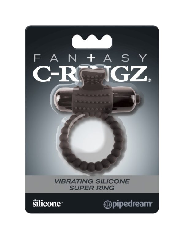 Vibrating Silicone Super Ring  Black ViPstore.hu - Erotika Webáruház - Szexshop