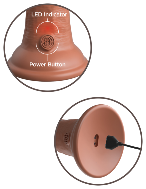 8" Dual Density Vibrating Silicone Cock  Tan ViPstore.hu - Erotika Webáruház - Szexshop 8