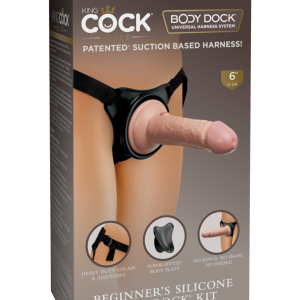 Beginner's Silicone Body Dock Kit Black / Black ViPstore.hu - Erotika Webáruház - Szexshop