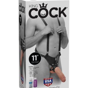 11" Hollow Strap On Suspender System  Light/Black ViPstore.hu - Erotika Webáruház - Szexshop