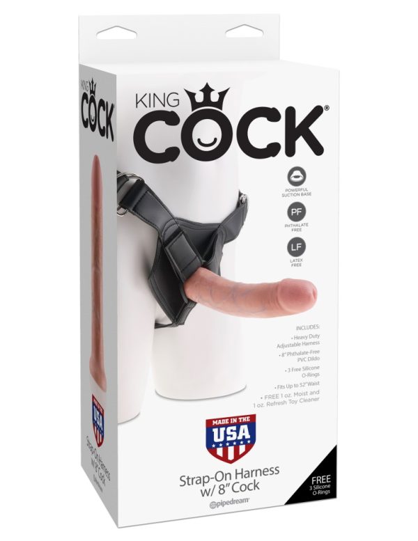 Strap on Harness with 8" Cock Light ViPstore.hu - Erotika Webáruház - Szexshop