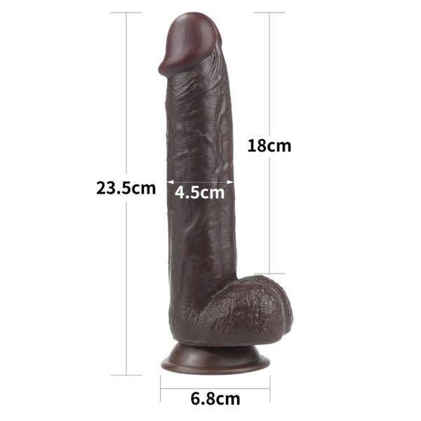 9,0'' Sliding Skin Dual Layer Dong Brown ViPstore.hu - Erotika Webáruház - Szexshop 3