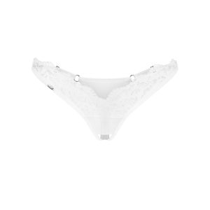 Arrowel White crotchless thong L/XL