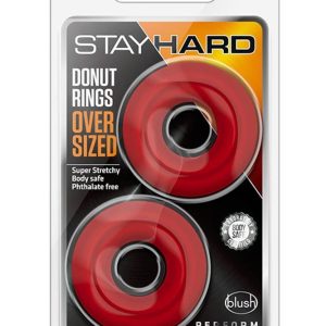 STAY HARD DONUT RINGS OVERSIZED RED ViPstore.hu - Erotika Webáruház - Szexshop
