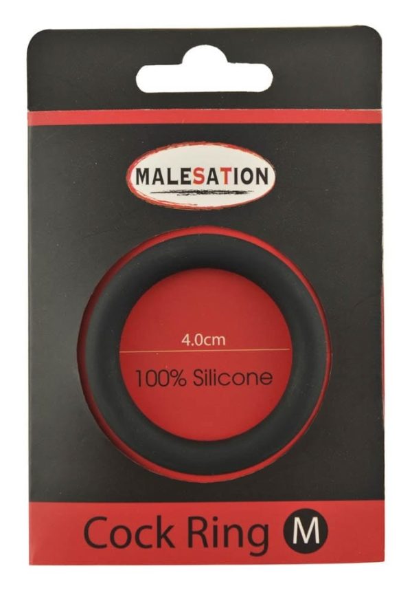 Malesation Silicone Cock Ring Black M ViPstore.hu - Erotika Webáruház - Szexshop