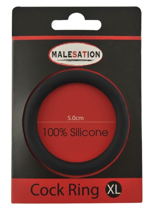 Malesation Silicone Cock Ring Black XL ViPstore.hu - Erotika Webáruház - Szexshop
