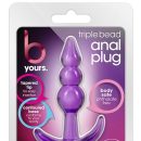 B YOURS TRIPLE BEAD ANAL PLUG PURPLE | ViPstore.hu - Erotika webáruház #1 - EAN 819835026075 | SKU BLUSH01238