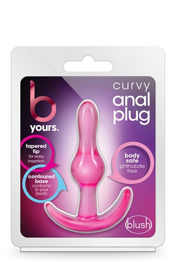 B YOURS CURVY ANAL PLUG PINK ViPstore.hu - Erotika Webáruház - Szexshop