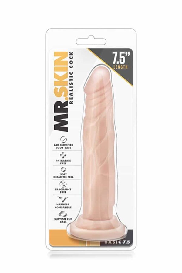 Mr. Skin Realistic Cock Basic 7.5 inch Beige ViPstore.hu - Erotika Webáruház - Szexshop