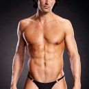 Microf. Thong w. Metal Rings Black S/M | ViPstore.hu - Erotika webáruház #1 - EAN 4890808089071 | SKU BLUE000032
