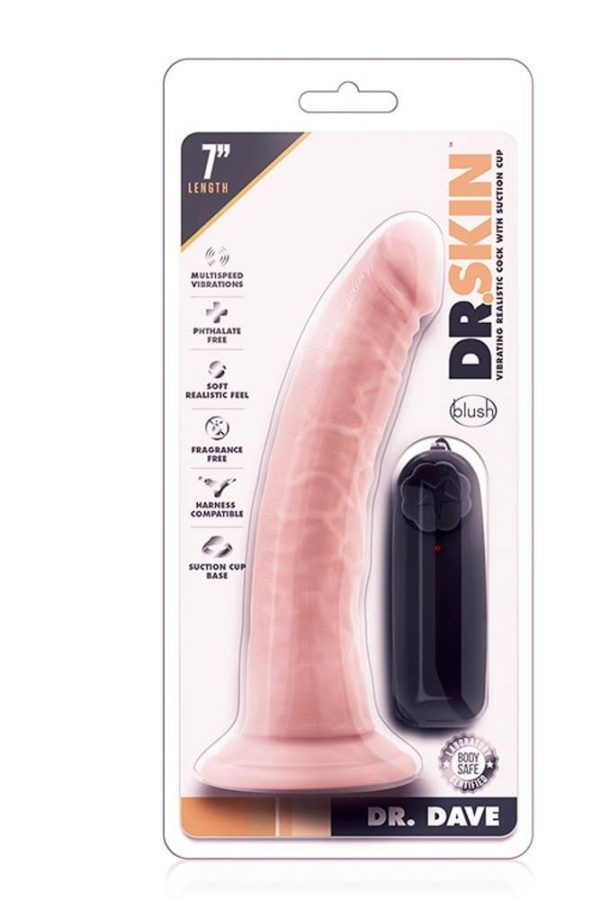 DR. SKIN DR. DAVE 7INCH VIBRATING COCK ViPstore.hu - Erotika Webáruház - Szexshop