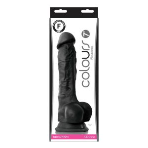 Colours Pleasures 7 inch Dildo Black ViPstore.hu - Erotika Webáruház - Szexshop