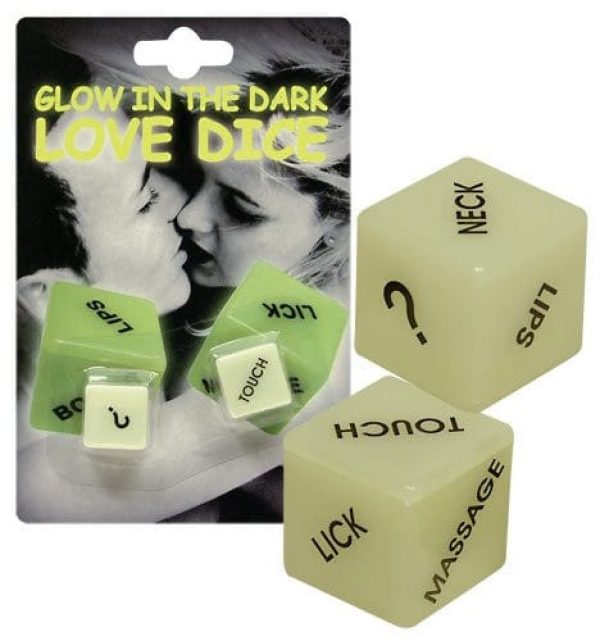 Love Dice Glow In The Dark ViPstore.hu - Erotika Webáruház - Szexshop