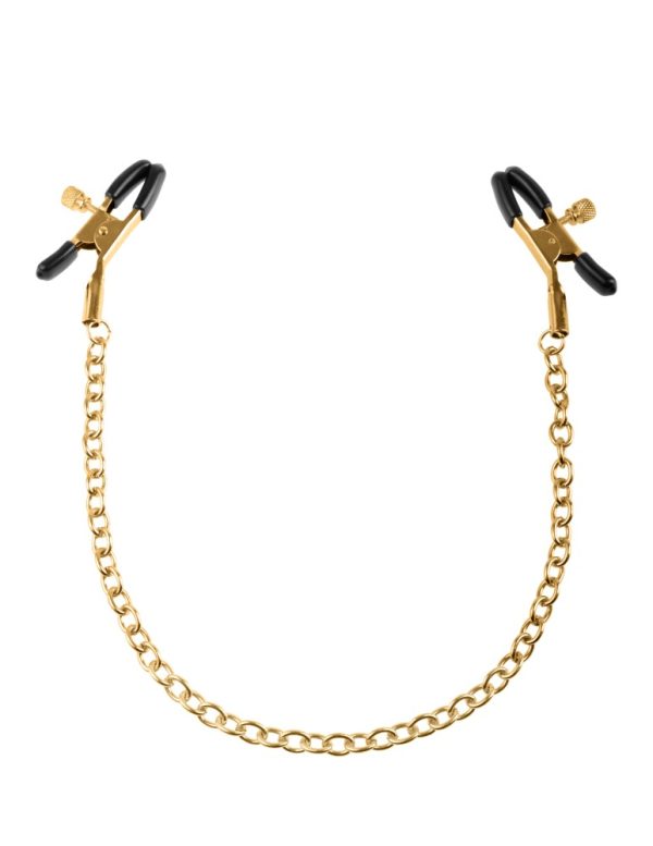 Chain Nipple Clamps  Gold/Black ViPstore.hu - Erotika Webáruház - Szexshop 3