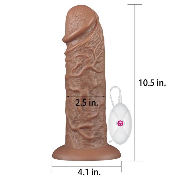 10.5'' Realistic Chubby Vibrating Dildo Brown ViPstore.hu - Erotika Webáruház - Szexshop 4