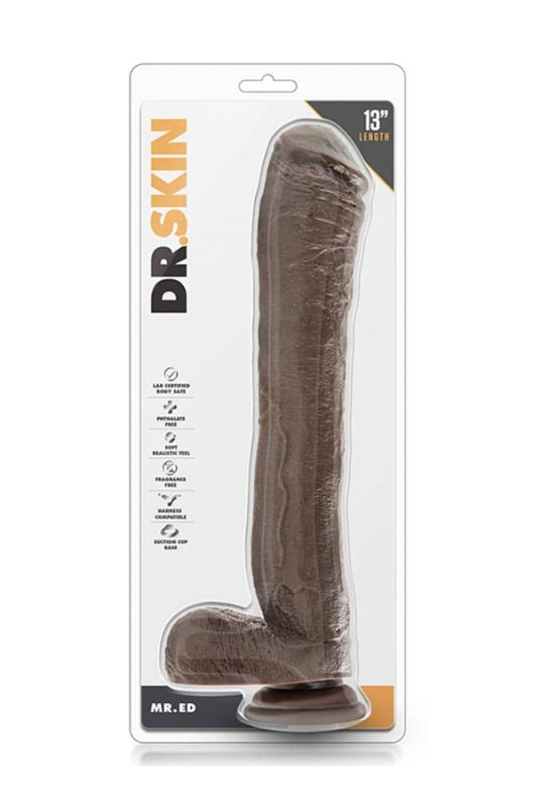 Dr.Skin Mr.Ed 13 inch Dildo Chocolate ViPstore.hu - Erotika Webáruház - Szexshop