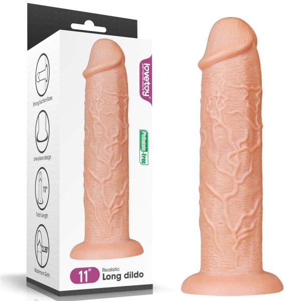 11'' Realistic Long Dildo Flesh ViPstore.hu - Erotika Webáruház - Szexshop