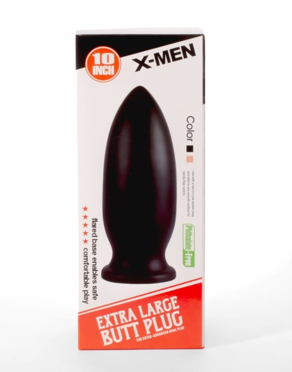 X-MEN 10" Extra Large Butt Plug Black ViPstore.hu - Erotika Webáruház - Szexshop