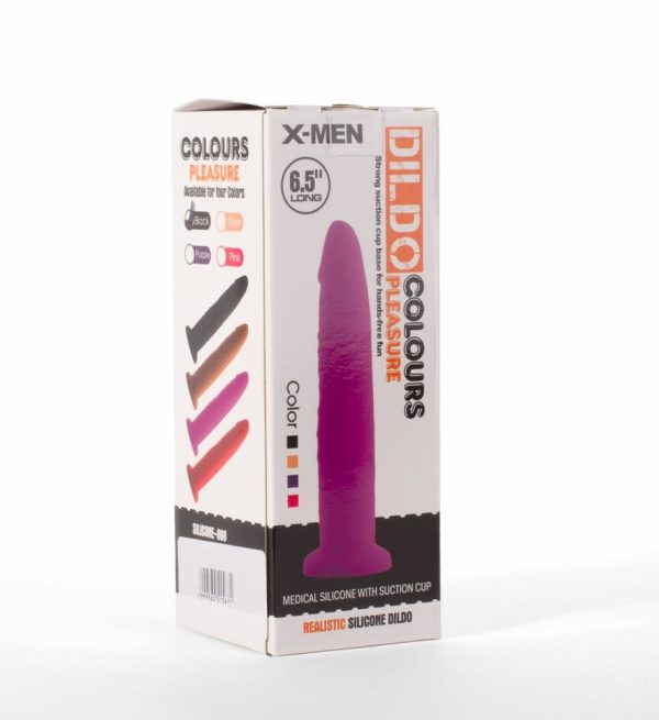 X-MEN 6.5" Dildo Colours Pleasure Black 4 ViPstore.hu - Erotika Webáruház - Szexshop 2