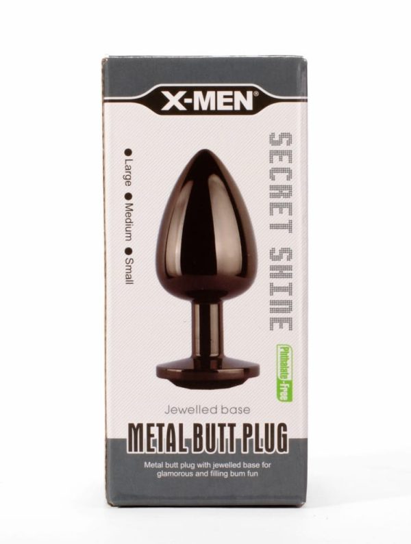 X-MEN Secret Shine Metal Butt Plug Gun Colour S ViPstore.hu - Erotika Webáruház - Szexshop