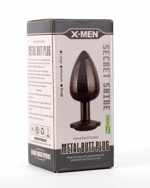 X-MEN Secret Shine Metal Butt Plug Gun Colour S ViPstore.hu - Erotika Webáruház - Szexshop 2