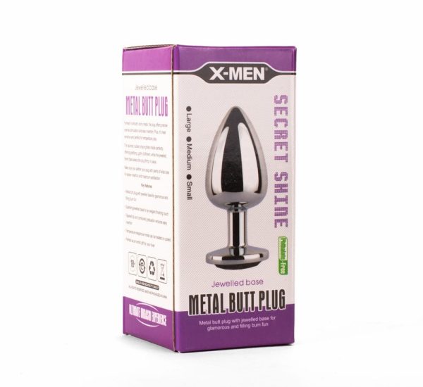 X-MEN Secret Shade Metal Butt Plug Black S ViPstore.hu - Erotika Webáruház - Szexshop 2