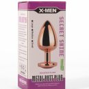 X-MEN Secret Shine Metal Butt Plug Rose Gold Heart S | ViPstore.hu - Erotika webáruház #1 - EAN 5999560515909 | SKU XMEN000128