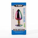 X-MEN Secret Shine Metal Butt Plug Rainbow S | ViPstore.hu - Erotika webáruház #1 - EAN 5999560515930 | SKU XMEN000129