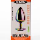X-MEN Secret Shine Metal Butt Plug Rainbowheart S | ViPstore.hu - Erotika webáruház #1 - EAN 5999560515961 | SKU XMEN000130