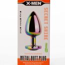 X-MEN Secret Shine Metal Butt Plug Rainbowheart M | ViPstore.hu - Erotika webáruház #1 - EAN 5999560515978 | SKU XMEN000138