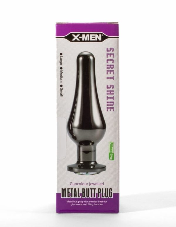 X-Men Secret Shine Gun Colour Jewelled Metal Butt Plug S ViPstore.hu - Erotika Webáruház - Szexshop