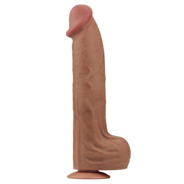 14'' King Sized Sliding Skin Dual Layer Dong Brown ViPstore.hu - Erotika Webáruház - Szexshop 7