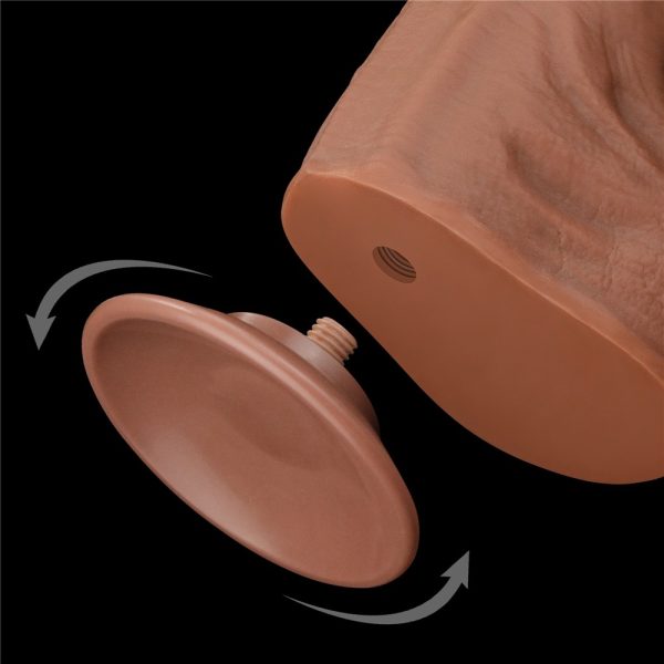 14'' King Sized Sliding Skin Dual Layer Dong Brown ViPstore.hu - Erotika Webáruház - Szexshop 3