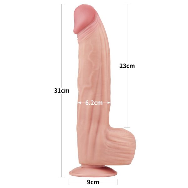 12'' King Sized Sliding Skin Dual Layer Dong ViPstore.hu - Erotika Webáruház - Szexshop 8