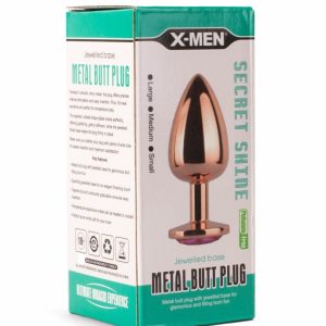 X-MEN Secret Shade Metal Butt Plug Rose S ViPstore.hu - Erotika Webáruház - Szexshop 2