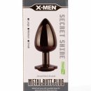 X-MEN Secret Shine Metal Butt Plug Gun Colour M | ViPstore.hu - Erotika webáruház #1 - EAN 5999560515794 | SKU XMEN000132