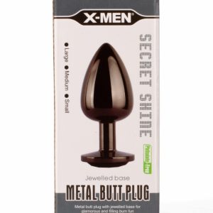 X-MEN Secret Shine Metal Butt Plug Gun Colour M ViPstore.hu - Erotika Webáruház - Szexshop