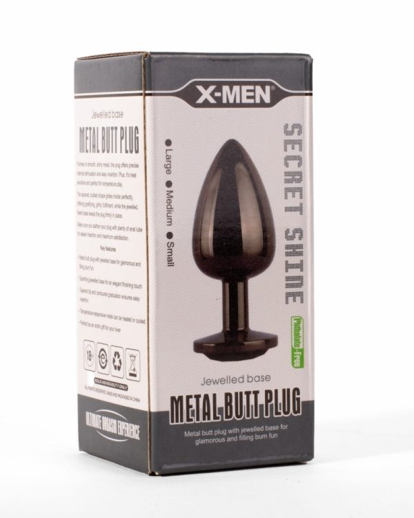 X-MEN Secret Shine Metal Butt Plug Gun Colour M ViPstore.hu - Erotika Webáruház - Szexshop 2