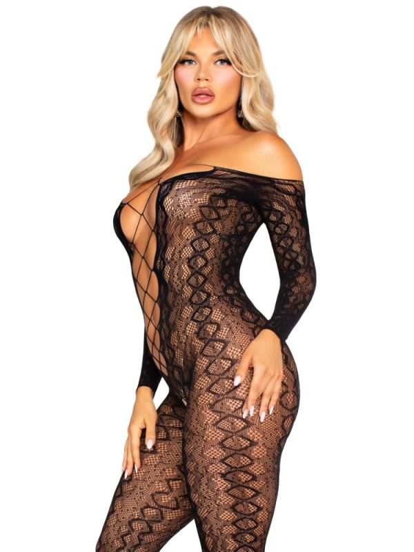 Crotchless, Footless Lingerie Bodystocking – Black O/S ViPstore.hu - Erotika Webáruház - Szexshop 2