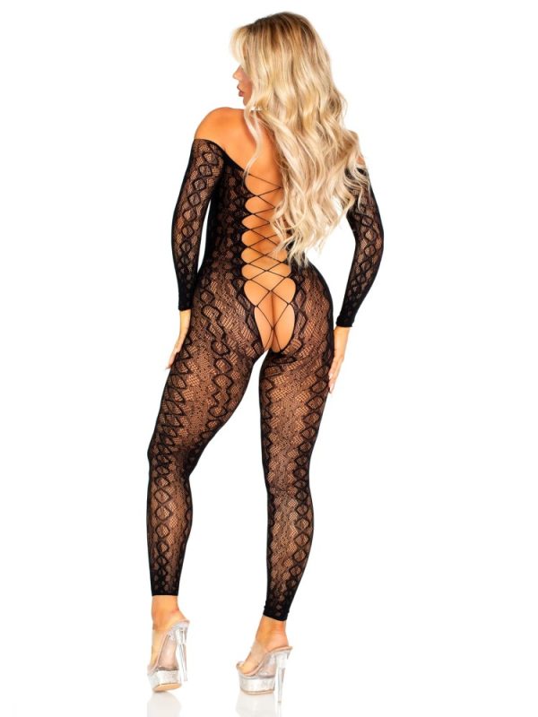 Crotchless, Footless Lingerie Bodystocking – Black O/S ViPstore.hu - Erotika Webáruház - Szexshop 6