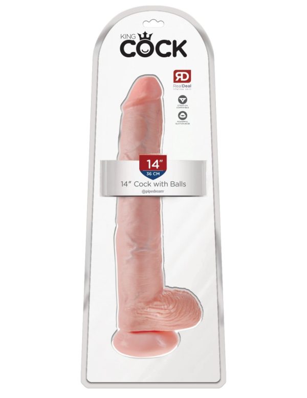 14" Cock with Balls  Light ViPstore.hu - Erotika Webáruház - Szexshop