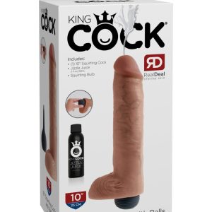 10" Squirting Cock with Balls  Light ViPstore.hu - Erotika Webáruház - Szexshop