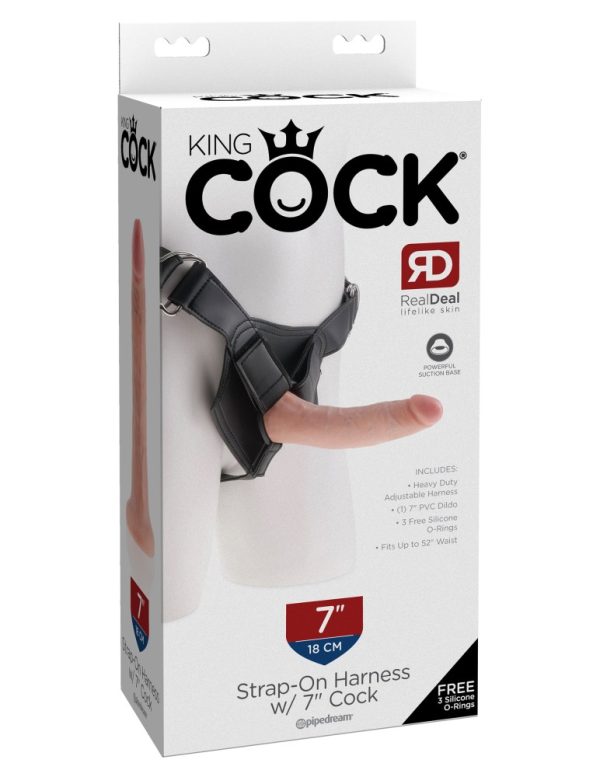 Strap on Harness with 7" Cock  Light ViPstore.hu - Erotika Webáruház - Szexshop