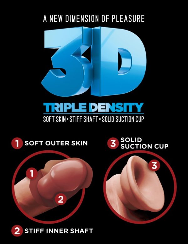 7.5" Triple Density Cock with Balls Light ViPstore.hu - Erotika Webáruház - Szexshop 8