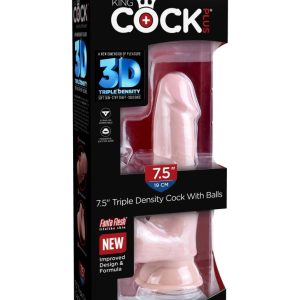 8" Triple Density Fat Cock with Balls Light ViPstore.hu - Erotika Webáruház - Szexshop