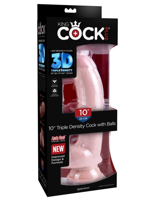 10" Triple Density Fat Cock with Balls Light ViPstore.hu - Erotika Webáruház - Szexshop