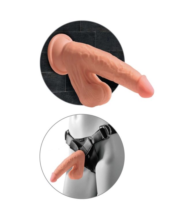 8" Triple Density Cock With Swinging Balls  Light ViPstore.hu - Erotika Webáruház - Szexshop 5