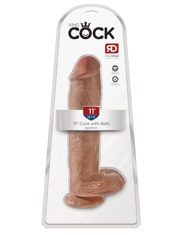 11" Cock with Balls  Tan ViPstore.hu - Erotika Webáruház - Szexshop