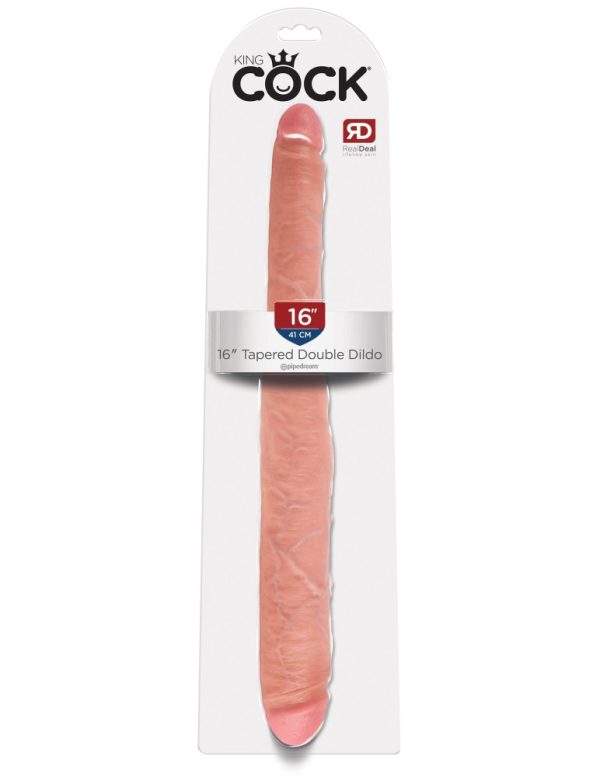 16" Tapered Double Dildo  Light ViPstore.hu - Erotika Webáruház - Szexshop